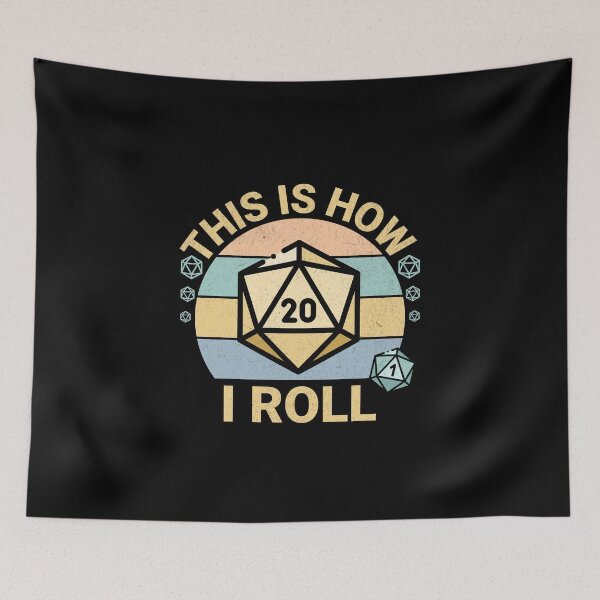 Item preview, This Is How I Roll D20 Dice designed and sold by dudelinart.