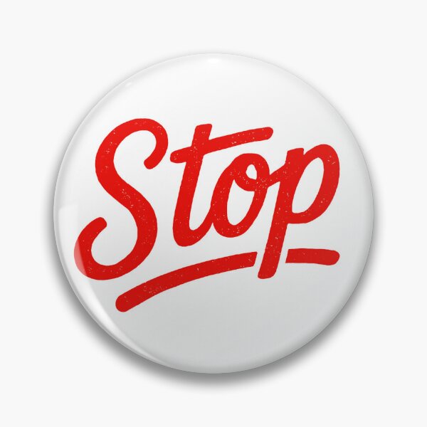 Item preview, STOP – Bold Brush Lettering Statement Design designed and sold by ZeMa-JA.