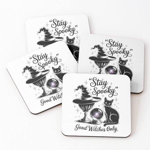 Item preview, Stay Spooky Black Cat – Good Witches Only Gothic Halloween Witch Design designed and sold by WitchyWhisper.