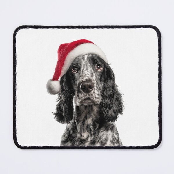 Item preview, Cocker Spaniel with Christmas Hat – Festive Cocker Spaniel Xmas Design designed and sold by LazyOwlStore.