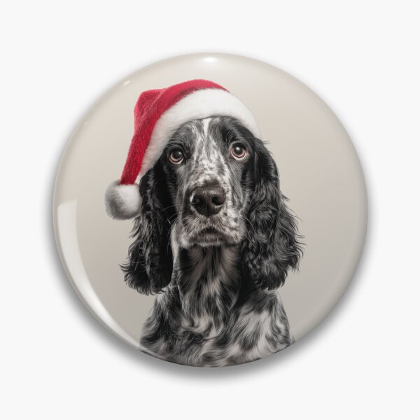 Item preview, Cocker Spaniel with Christmas Hat – Festive Cocker Spaniel Xmas Design designed and sold by LazyOwlStore.