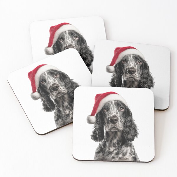 Item preview, Cocker Spaniel with Christmas Hat – Festive Cocker Spaniel Xmas Design designed and sold by LazyOwlStore.