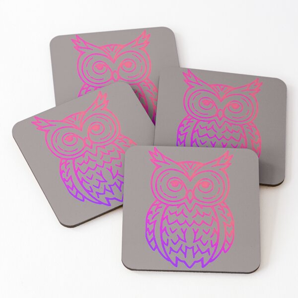 Item preview, Pink Outline of Owl Jolson designed and sold by SweetRossel.