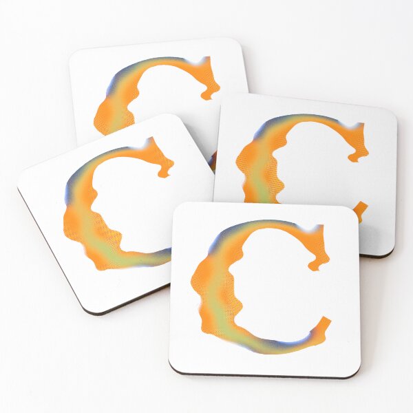 Item preview, Abstract Gradient Alphabet Letter C ,  Typography Design designed and sold by REI321.