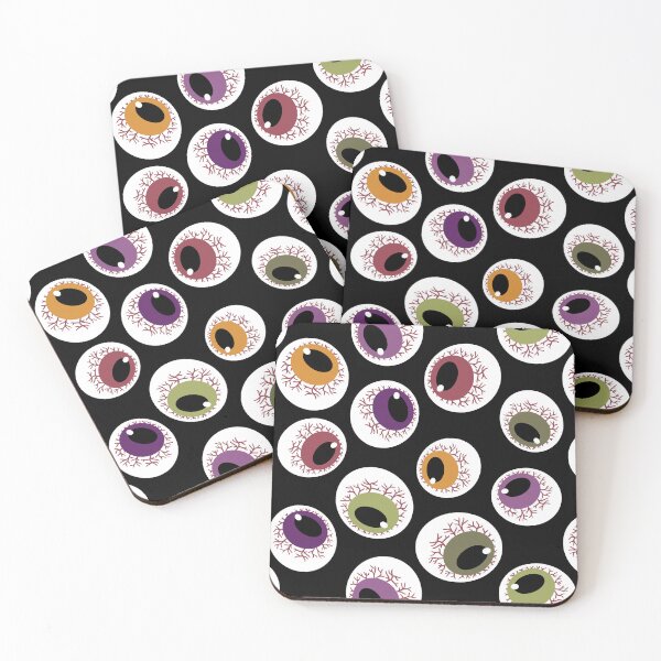 Item preview, Halloween Freaky Creepy Ghoulish Tossed Scattered Eyeballs designed and sold by piptompatternco.