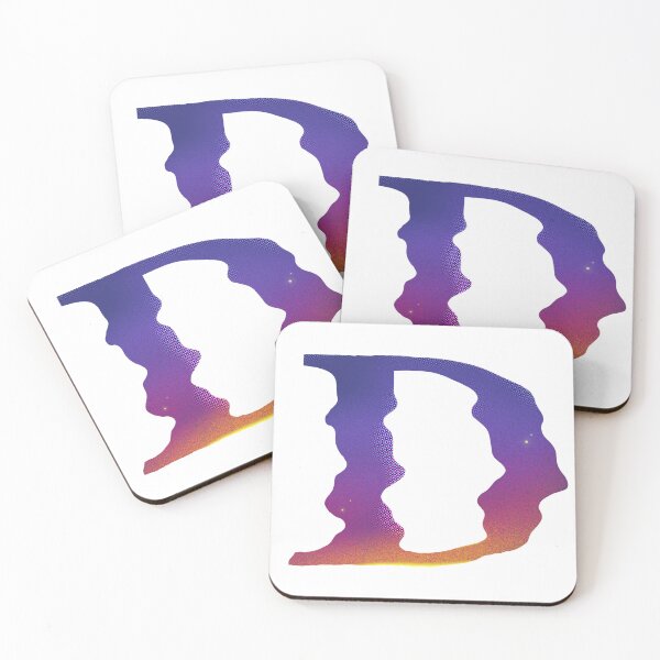 Item preview, Abstract Gradient Alphabet Letter D,  Typography Design designed and sold by REI321.