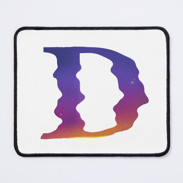 Item preview, Abstract Gradient Alphabet Letter D,  Typography Design designed and sold by REI321.