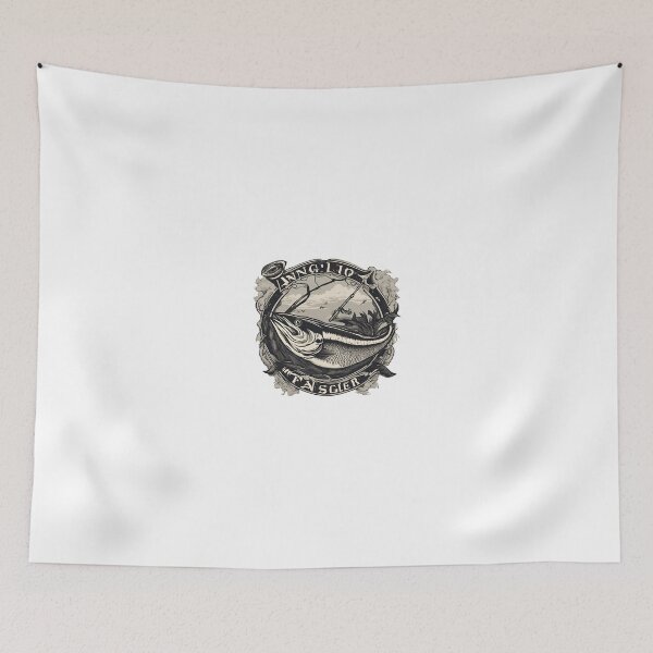 Item preview, Angling Passion - Classic Monochrome Fishing Art designed and sold by JaZuLive.