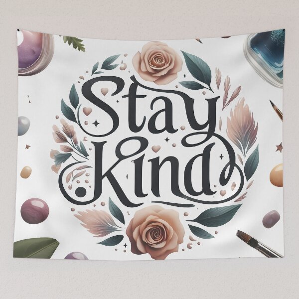 Item preview, kindness, positivity, stay kind, uplifting designed and sold by TrueArtVibes.