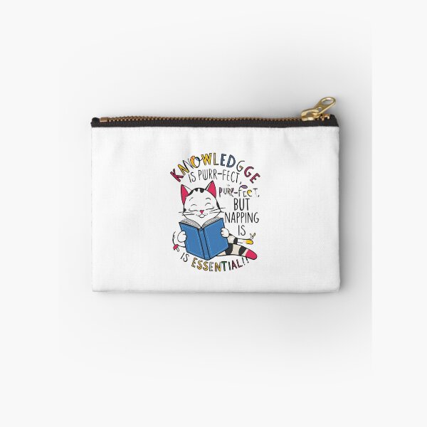 Item preview, Knowledge is Purr-fect, But Napping is Essential - Cat Lover Design designed and sold by JaZuLive.