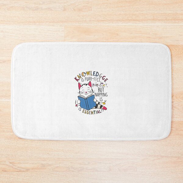 Item preview, Knowledge is Purr-fect, But Napping is Essential - Cat Lover Design designed and sold by JaZuLive.