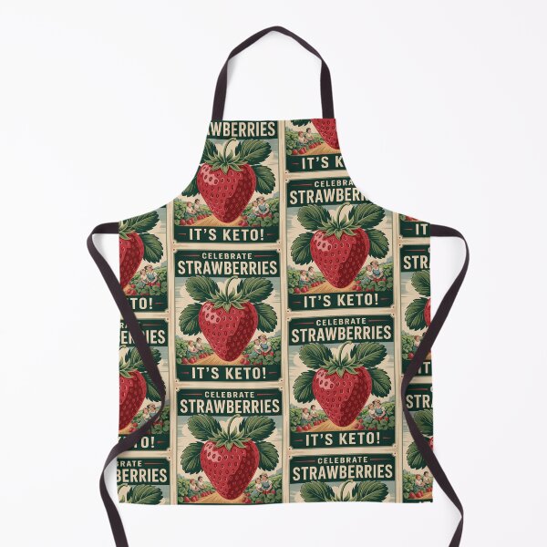 Item preview, Celebrate Strawberries — Retro Keto-Friendly Fruit Poster designed and sold by Loving Nature Gifts.
