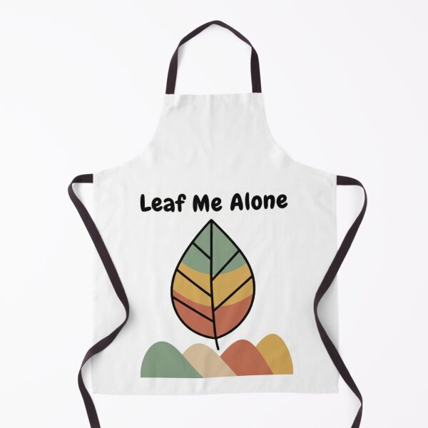 Item preview, "Minimal Leaf Illustration with 'Leaf Me Alone' Quote" designed and sold by Happyfreedom.