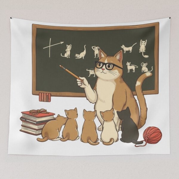 Item preview, Cat Teacher’s Playful Lessons designed and sold by Iuqiune.