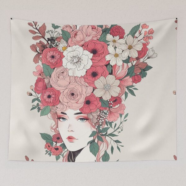 Item preview, Flower Head Women designed and sold by CoolPixels.