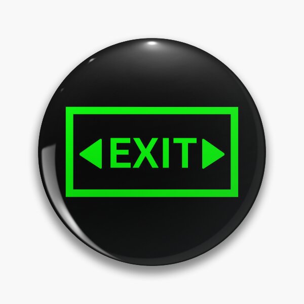 Item preview, Minimal Green EXIT Sign Design designed and sold by Rocklights.