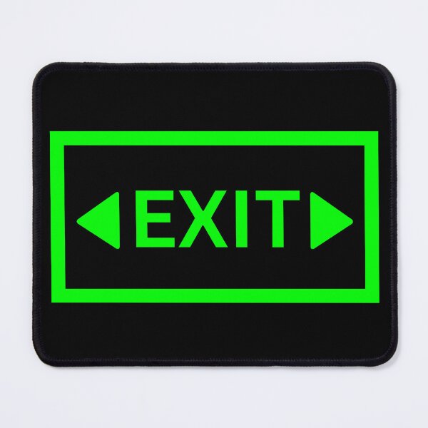 Item preview, Minimal Green EXIT Sign Design designed and sold by Rocklights.