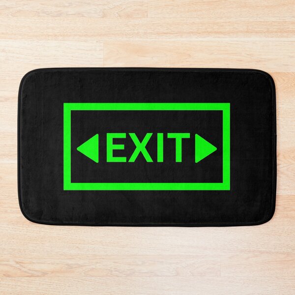 Item preview, Minimal Green EXIT Sign Design designed and sold by Rocklights.