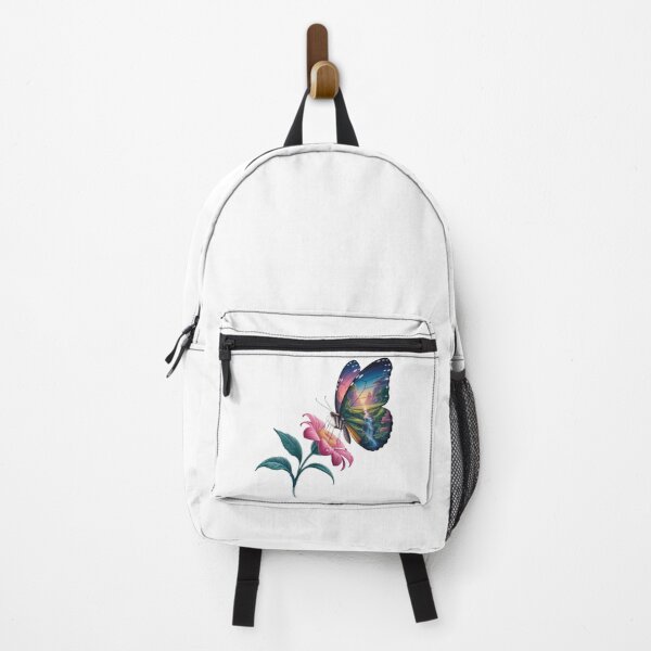 Item preview, Fantasy Butterfly with Landscape Wings – Surreal Nature Art on Flower Design designed and sold by WitchyWhisper.