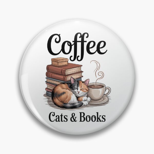 Item preview, Cute Coffee Cats Books Lover Gift Idea designed and sold by Moon-Ape.