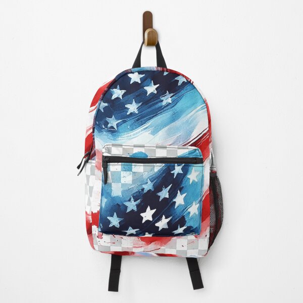 Item preview, Watercolour textures of American Flag wave pattern. designed and sold by IKT224.