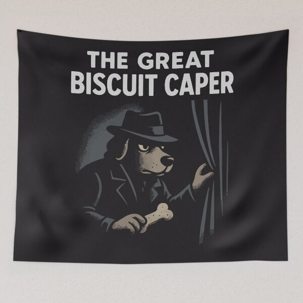 Item preview, The Great Biscuit Caper - Detective Dog Noir designed and sold by SillyPawsStudio.