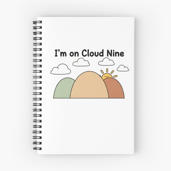 Item preview, "Minimal Hills with 'I'm on Cloud Nine' Quote" designed and sold by Happyfreedom.