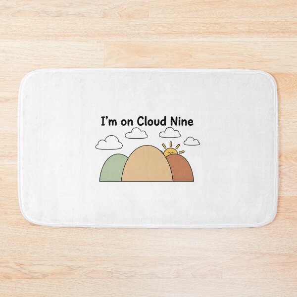 Item preview, "Minimal Hills with 'I'm on Cloud Nine' Quote" designed and sold by Happyfreedom.