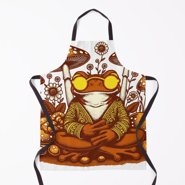 Item preview, Trippy Frog Mushroom Art – Psychedelic Frog with Sunglasses, Hippie Cottagecore Toad Design for Nature & Mushroom Lovers designed and sold by Graphic Botique.