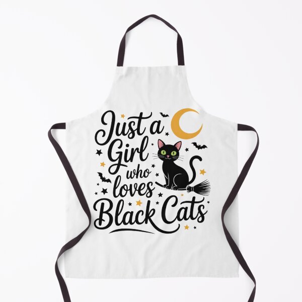 Item preview, Just a Girl Who Loves Black Cats – Cute Witchy Moon and Stars Halloween Design designed and sold by WitchyWhisper.