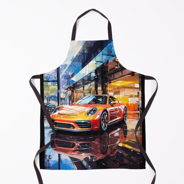 Item preview, Iconic Sports Car Reflected In Glass Of Modern Showroom designed and sold by RevUpDesign.