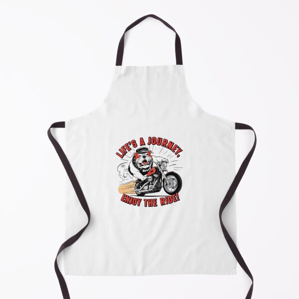 Item preview, Life's a Journey, Enjoy the Ride - Biker Bulldog Design designed and sold by JaZuLive.