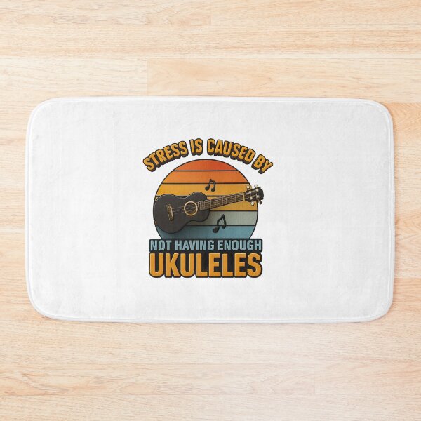 Item preview, Stress Is Caused By Not Having Enough Ukuleles – Funny Musician Retro Design designed and sold by ArteeInnovation.