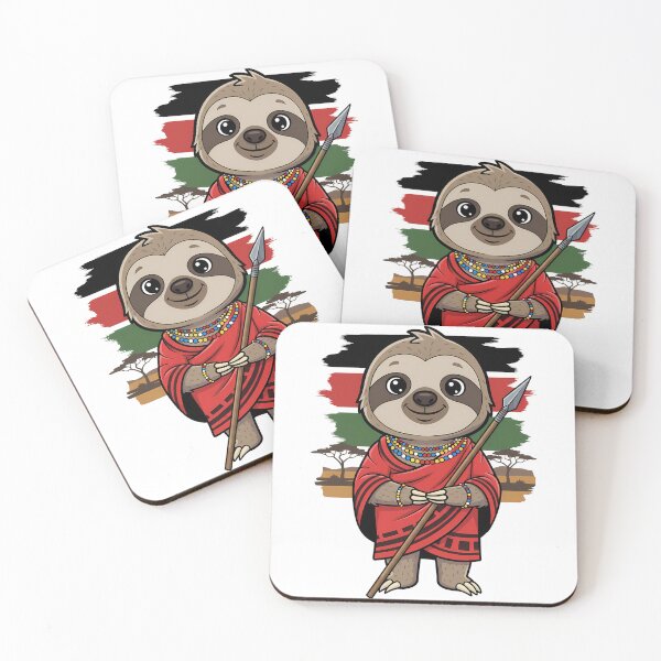 Item preview, Kenyan Sloth Maasai Safari Warrior designed and sold by k3rstman1.