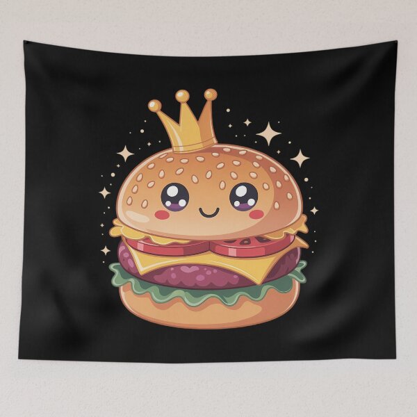 Item preview, Cool Burger with Crown for King designed and sold by Moon-Ape.