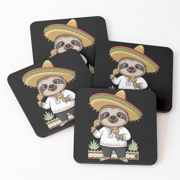Item preview, Mexican Sloth Sombrero Maracas Fiesta designed and sold by k3rstman1.