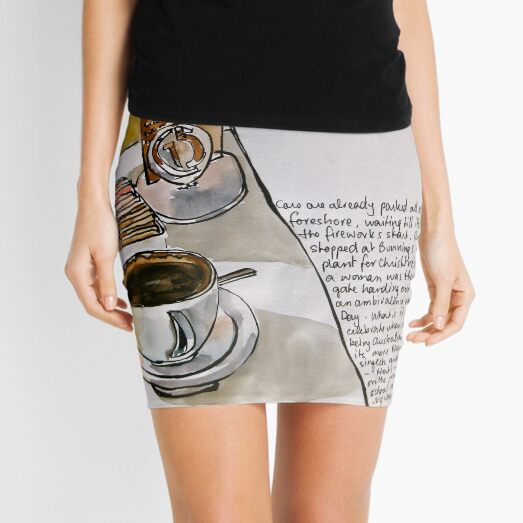 Coffee on Australia Day Mini Skirt