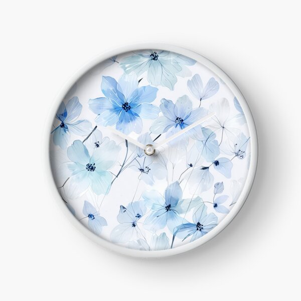Item preview, Blue Transparent Flowers designed and sold by CoolPixels.