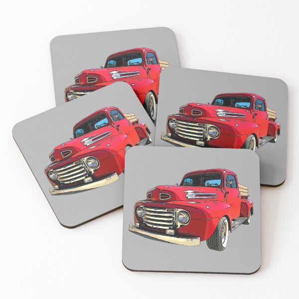 Item preview, Red Truck from the 1940's designed and sold by Retro Art Factory.
