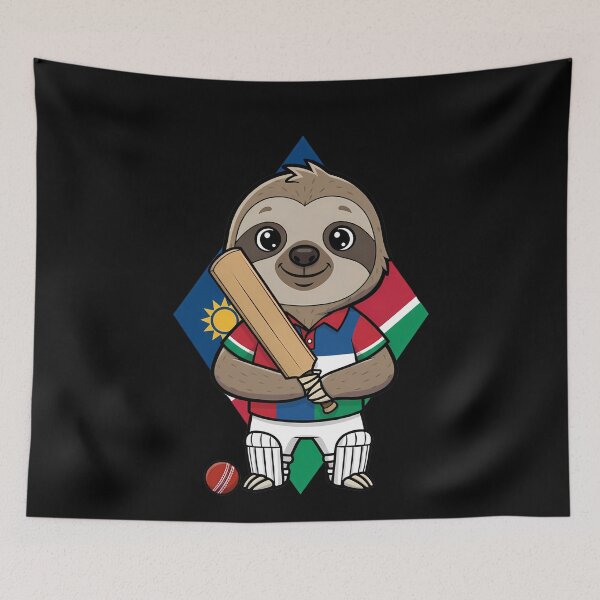 Item preview, Namibia Cricket Sloth Player designed and sold by k3rstman1.