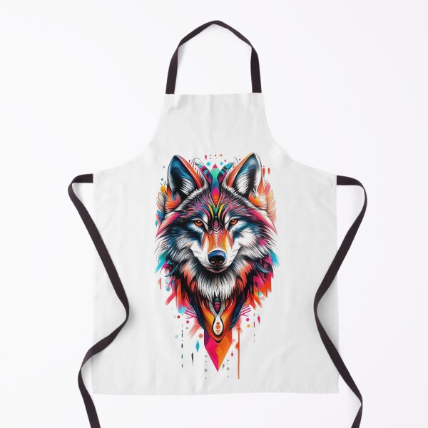 Item preview, Wolf Spirit Animal Artwork - Mystical Wild Wolf Art - Spiritual Animal Totem Design - Nature Wildlife Illustration designed and sold by Lineesh Kumar.