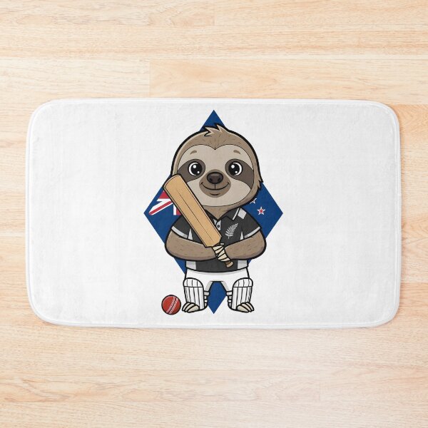 Item preview, New Zealand Cricket Sloth Sports Fan designed and sold by k3rstman1.