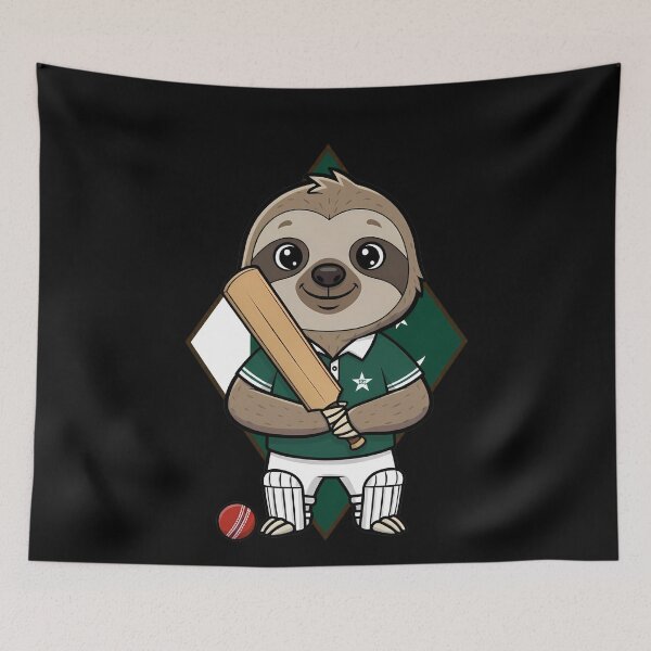 Item preview, Pakistan Cricket Sloth Player designed and sold by k3rstman1.