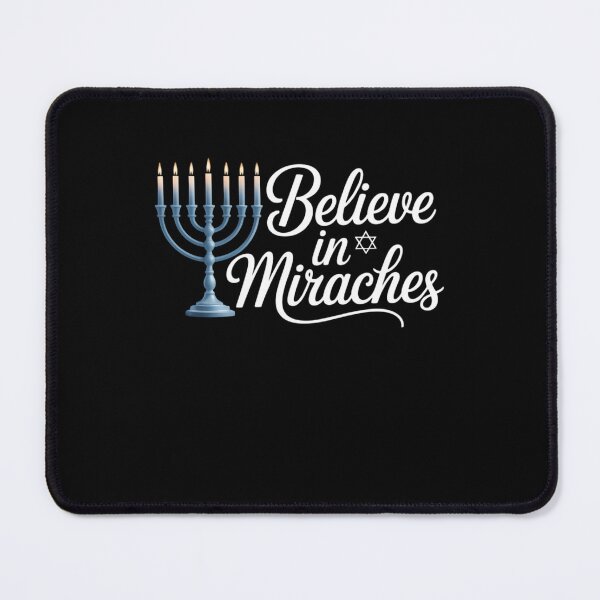 Item preview, Cute Believe In Miracles Hannukah Menorah designed and sold by Moon-Ape.