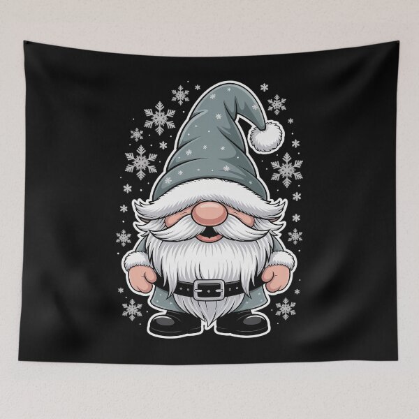 Item preview, Cool Grey Santa Gnomie For Gothic And Emo With Winter Gnome designed and sold by Moon-Ape.