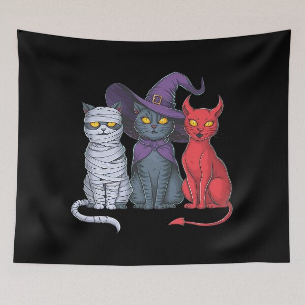 Item preview, Cute Cat Devil Witch Mummy Halloween designed and sold by Moon-Ape.