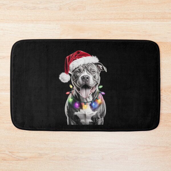 Item preview, Pit Bull Santa Christmas Tree Lights Xmas Boys Dog Dogmas designed and sold by MinaReinger.