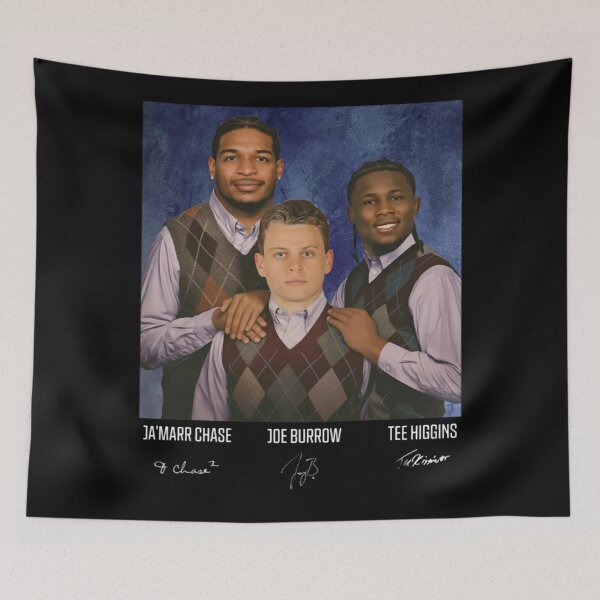 Item preview, Ja'Marr Chase Joe Burrow Tee Higgins Football, Cincinnati Step Bros, Funny Football T-Shirt designed and sold by DenaSauer.