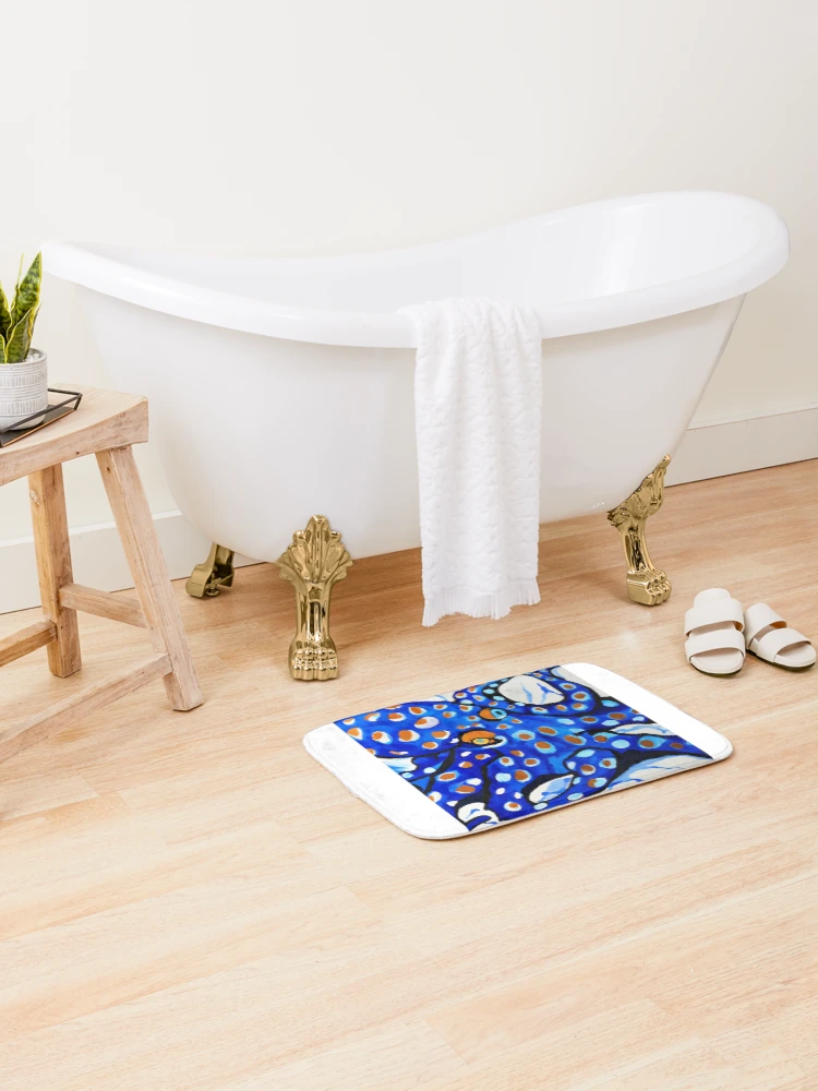 Thumbnail 2 of 6, Bath Mat, Blue Ringed Octopus designed and sold by 20apple.