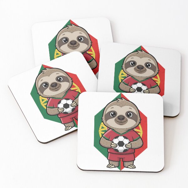 Item preview, Portugal Soccer Sloth Football Fan designed and sold by k3rstman1.